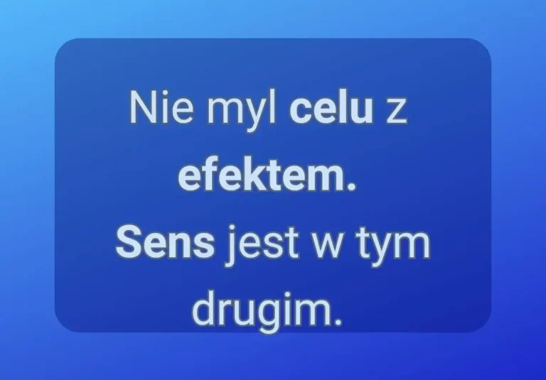 CEL czy EFEKT – czy wiesz, czym się różnią?
